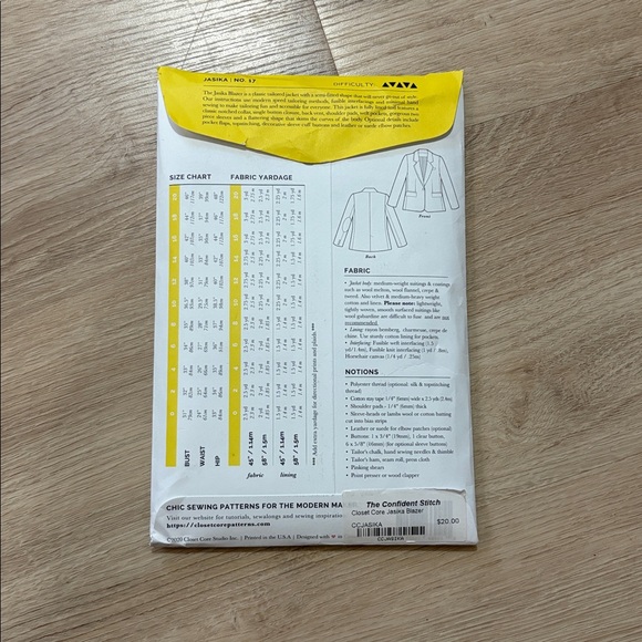 Closet Core Patterns || Jasika Blazer sewing pattern bundle kit - Picture 4 of 8